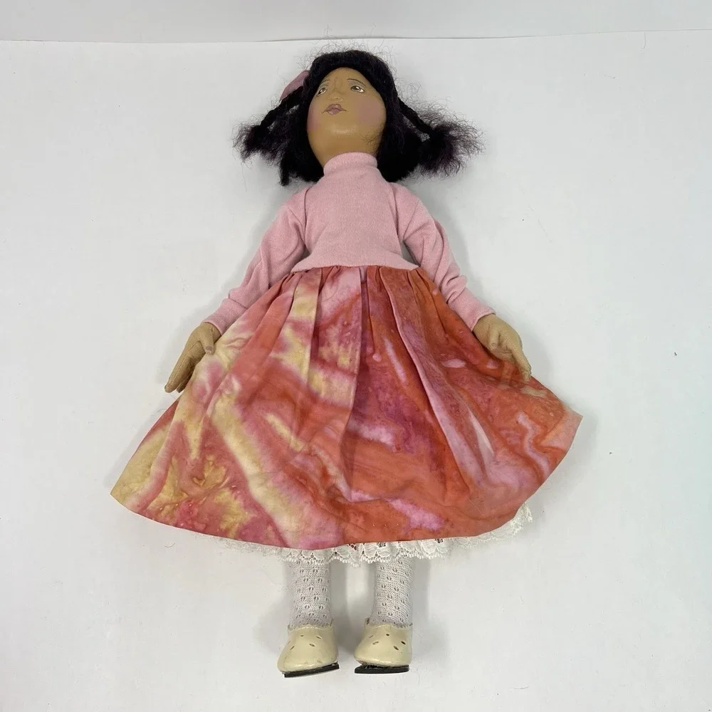 Rare Elaine Lim Hand Made Doll soft Body Hand processed Mohair Hair Gift Toy
